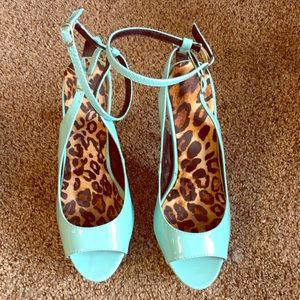 Light blue 5 inch heels
